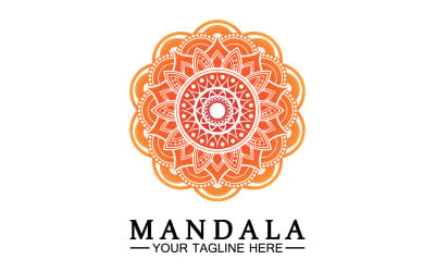 Mandala decoration in ethnic oriental doodle ornament version 58