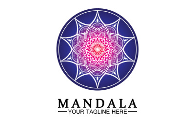 Mandala decoration in ethnic oriental doodle ornament version 64