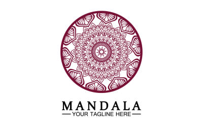 Mandala decoration in ethnic oriental doodle ornament version 66