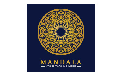 Mandala-Dekoration in ethnischer orientalischer Doodle-Ornament-Version 18