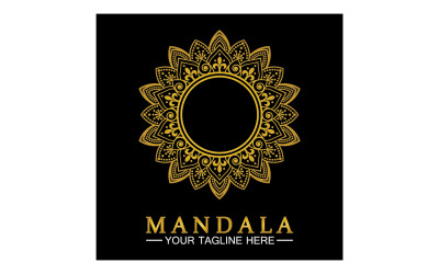 Mandala-Dekoration in ethnischer orientalischer Doodle-Ornament-Version 19