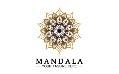 Mandala-Dekoration in ethnischer orientalischer Doodle-Ornament-Version 35