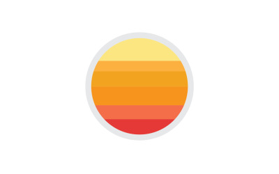 Sun logo simple vector version 25