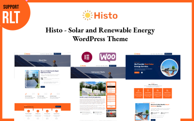 Histo — motyw WordPress dotyczący energii słonecznej i odnawialnej