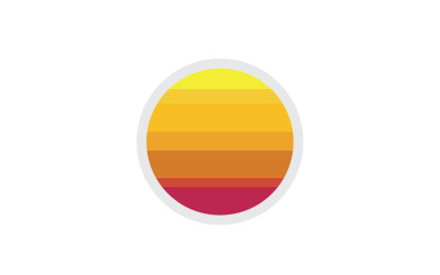 Logo Sun vettore semplice versione 52