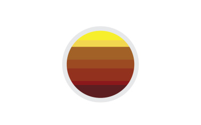Logotipo del sol versión vectorial simple 51