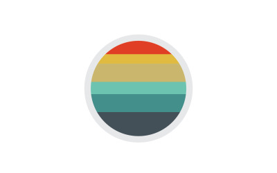 Logotipo del sol versión vectorial simple 55