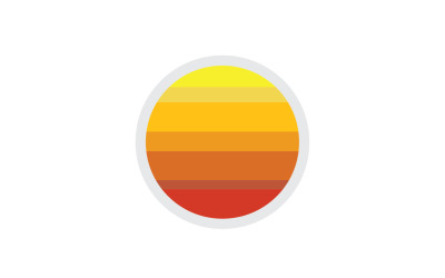 Sun logo simple vector version 54