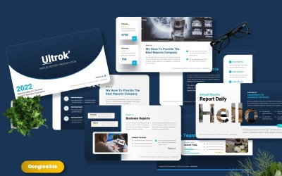 Ultrok - Modello di diapositiva Google per report annuale