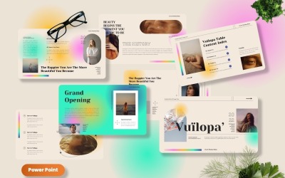 Vuilopa — kreatywny szablon programu Powerpoint z gradientem