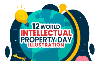 12 Ilustração do Dia Mundial da Propriedade Intelectual