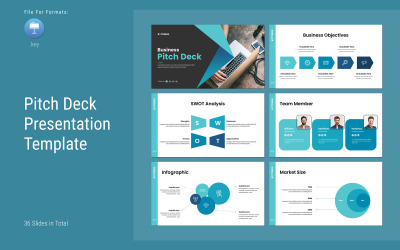 Layout delle note chiave della presentazione del pitch-deck