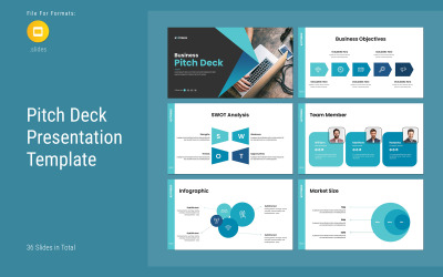 Pitch-Deck 演示文稿 Google 幻灯片布局