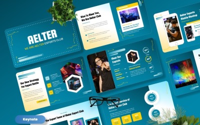 Aelter — Шаблоны Keynote для киберспортивного клуба