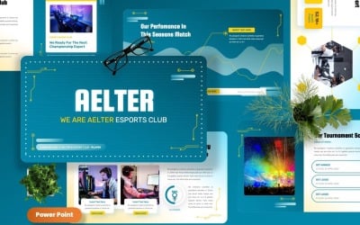Aelter - Шаблоны Powerpoint для киберспортивного клуба