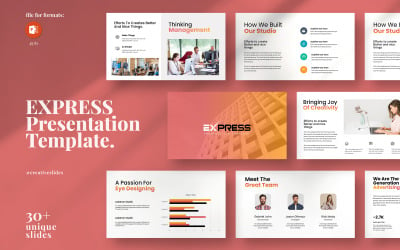 Express-PowerPoint-Präsentationsvorlage