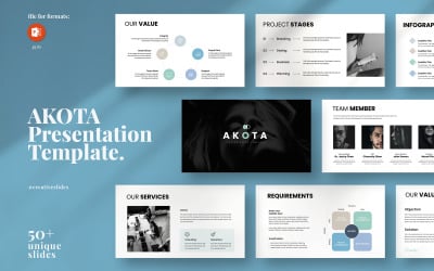 Modèle de présentation PowerPoint Akota