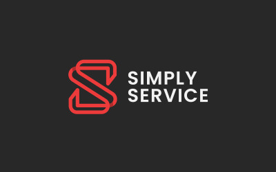 Modello di progettazione del logo del marchio della lettera SS