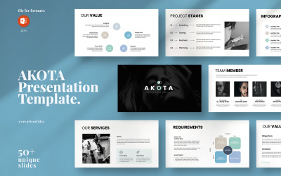Modelo de apresentação do PowerPoint Akota