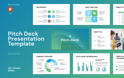 Pitch Deck PowerPoint nejlepší šablona