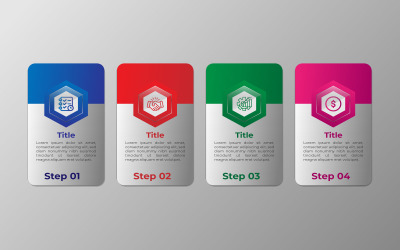 Square style vector workflow infographic design.