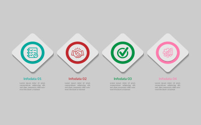 Vector eps square infographic design.