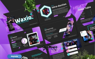 Waxio – Gaming Esports Keynote sablon