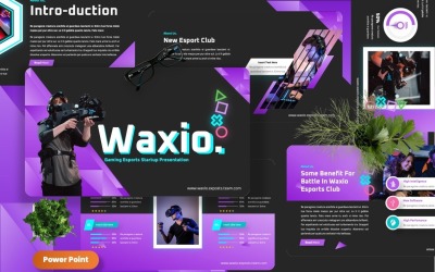 Waxio - Gaming Esports Powerpoint-mall