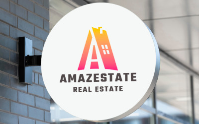 Amaze Real Estate Letter A Logo