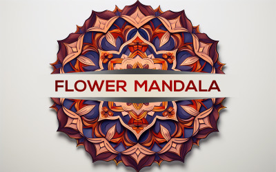Mandala vintage coloré | signer la conception de mandala | maquette d&amp;#39;identité de mandala