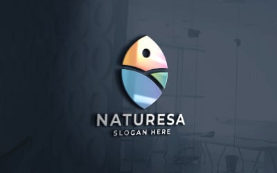 Naturesa Profesyonel Logo Şablonu