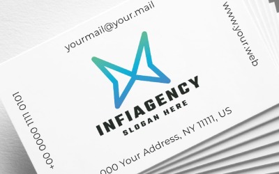 Plantilla de logotipo de agencia Infinity