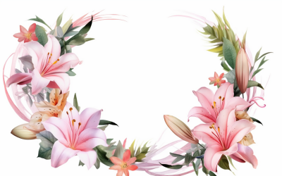 Aquarell-Blumensträuße, Illustrationshintergrund 69