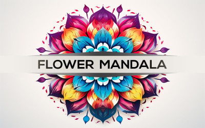 Floral mandala | colorful mandala design | floral flower | colorful flower art