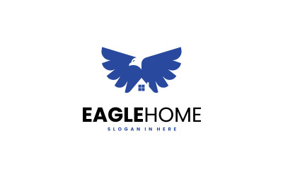 Simple Eagle Home Logo Templete