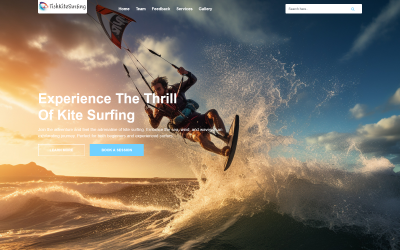 TishKitesurfingHTML - Kitesurfen HTML-sjabloon