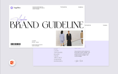 Angelina Brand Guideline PowerPoint-mall