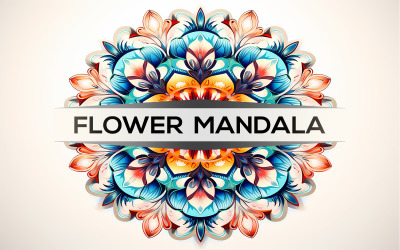 Blumenkunst-Mandala | Blumen-Mandala-Design | Identität Blumenmandala | Mandala-Design