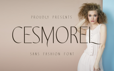 Cesmorel — Элегантный шрифт, подходящий для салонов красоты.