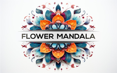 Design mandala premium | arte mandala floreale | mandala colorato | mandala floreale colorato art