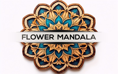 Kör mandala tervezés | virág mandala
