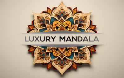 Lüks mandala | Birinci sınıf mandala tasarımı | renkli çiçek mandala sanatı