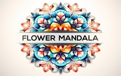 Mándala de arte floral | diseño de mandala de flores | mandala floral de identidad | diseño de mandalas