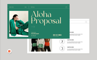 Modèle PowerPoint de proposition de marque Aloha