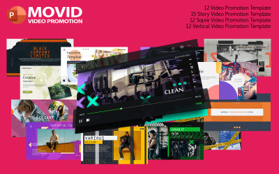 Movid-videopromotie PowerPoint-sjabloon