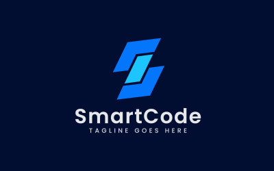 Szablon projektu logo kodowania litery S