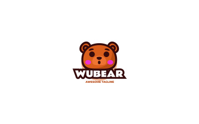 Bear Mascot Cartoon Logo 3