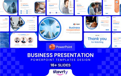Presentation av affärsbilder, PowerPoint-mallar