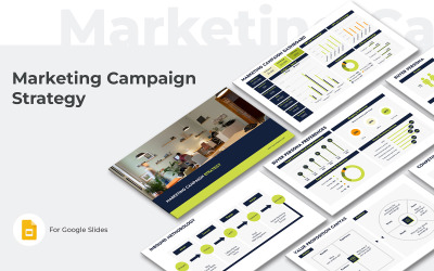 Modello di presentazione di Presentazioni Google per la strategia della campagna di marketing