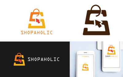 Logotipo de Creative Shop S/icono de aplicación/logotipo de sitio web Shopaholic